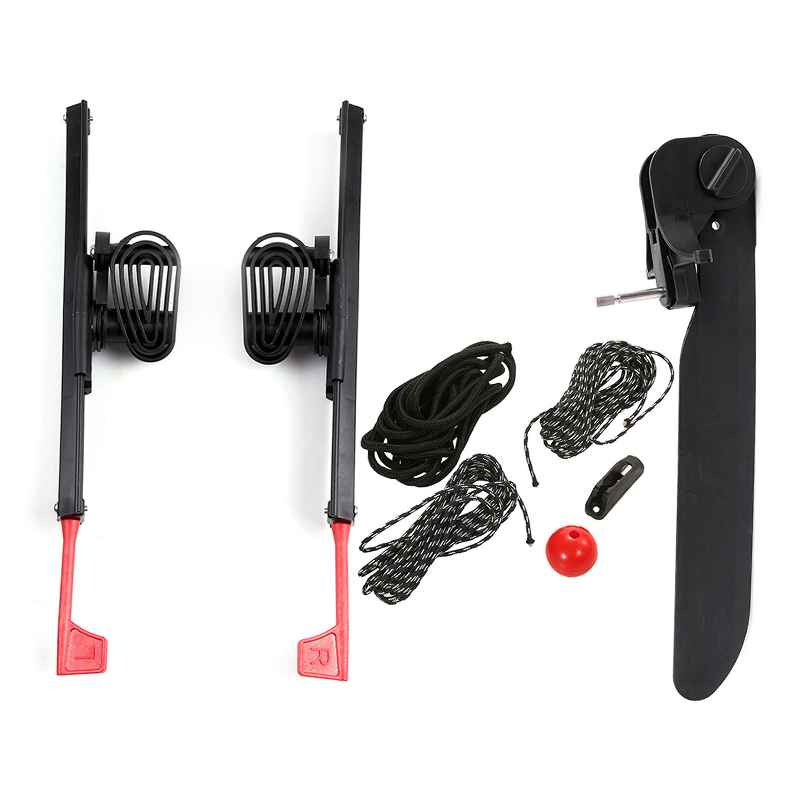 Kayak Rudder Kit Foot Control System - Pedais Ajustáveis com Trava para Caiaque