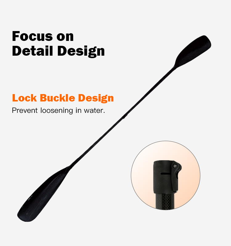 Kayak Paddle Carbon Fiber 2 Piece - Remo de Caiaque Ajustável de Fibra