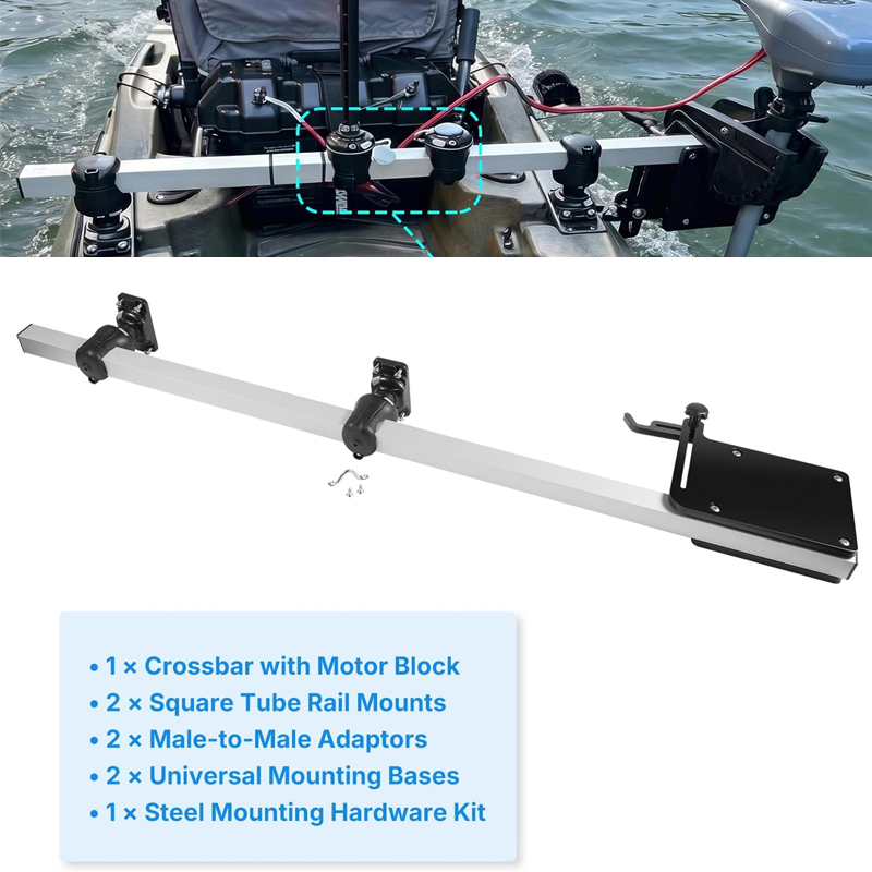 Electric Trolling Motor Kayak Mount - Suporte de motor ajustável para a