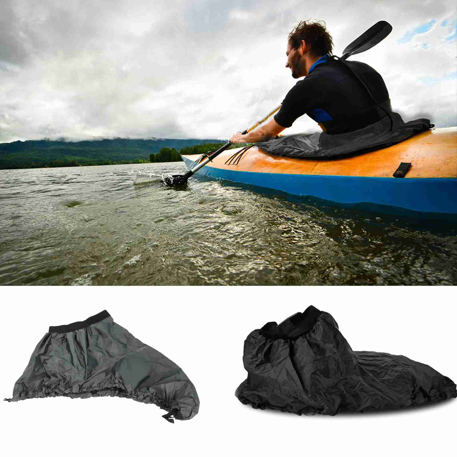 Kayak Spray Skirt Waterproof Nylon - Saia de spray de caiaque de