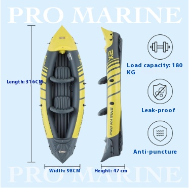 PVC engrossado inflável duplo  - Inflatable Kayak 2 Person Drop Stitch avaliação e preço