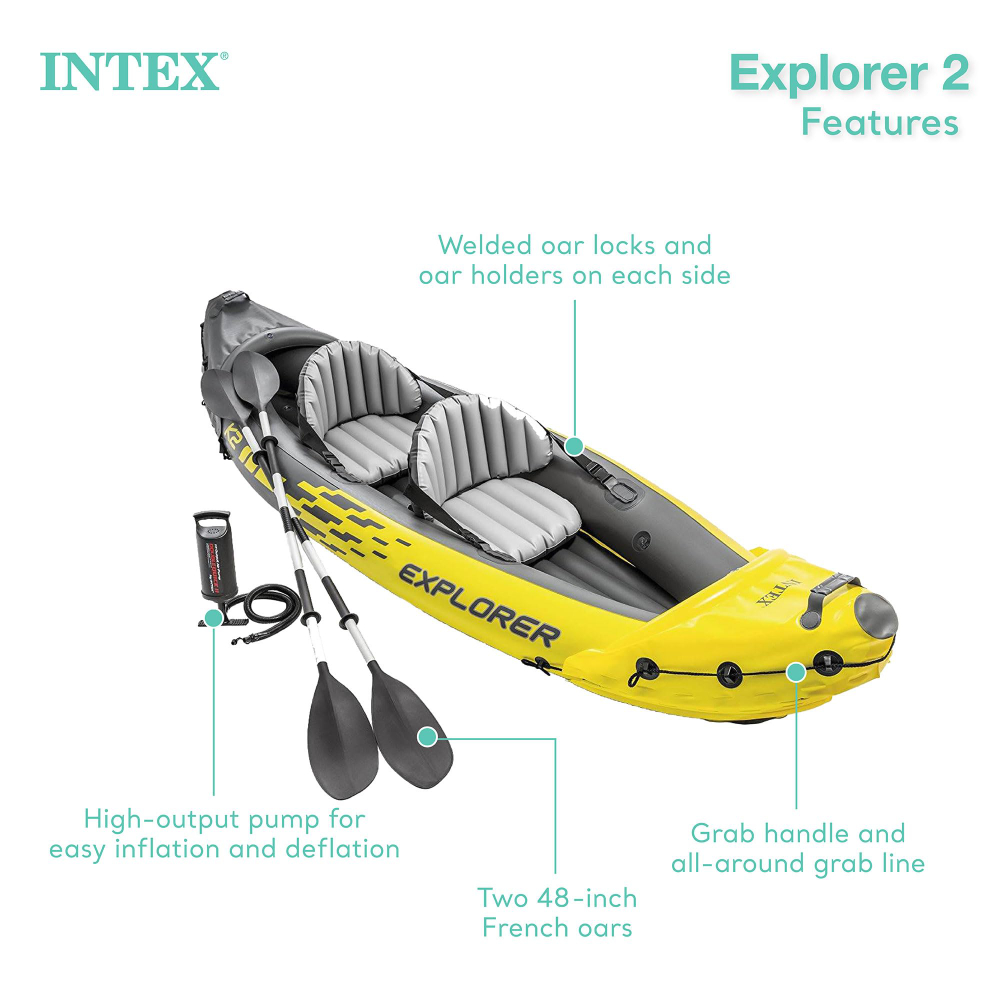 PVC engrossado inflável duplo  - Inflatable Kayak 2 Person Drop Stitch avaliação e preço