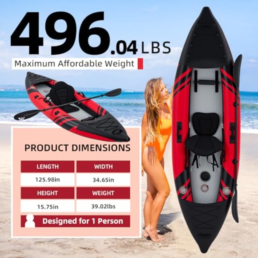 Caiaque inflável para 1 pessoa - Drop Stitch Touring Kayak 1 Person avaliação e preço