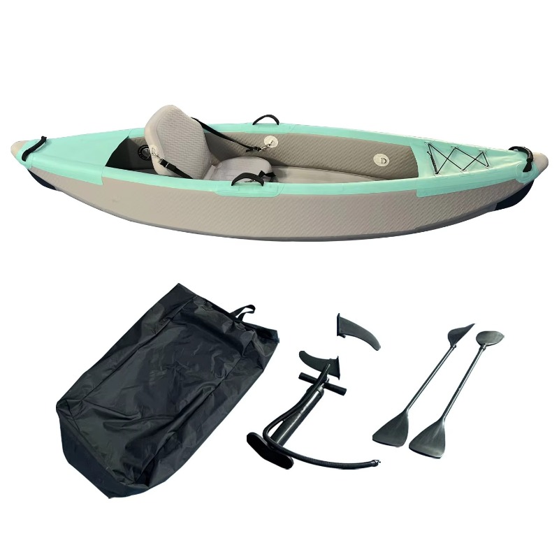 Caiaque inflável transparente  - Inflatable Kayak 2 Person Drop Stitch avaliação e preço