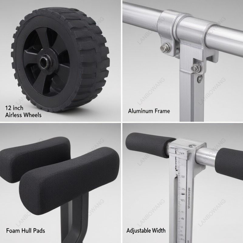 Carrinho robusto para transpor - Kayak Cart Trolley Carrier Dolly avaliação e preço