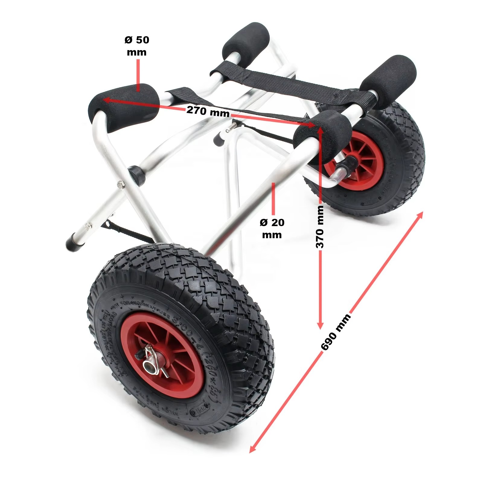 Carrinho de Transporte para Ca - Kayak Cart Trolley Carrier Dolly avaliação e preço