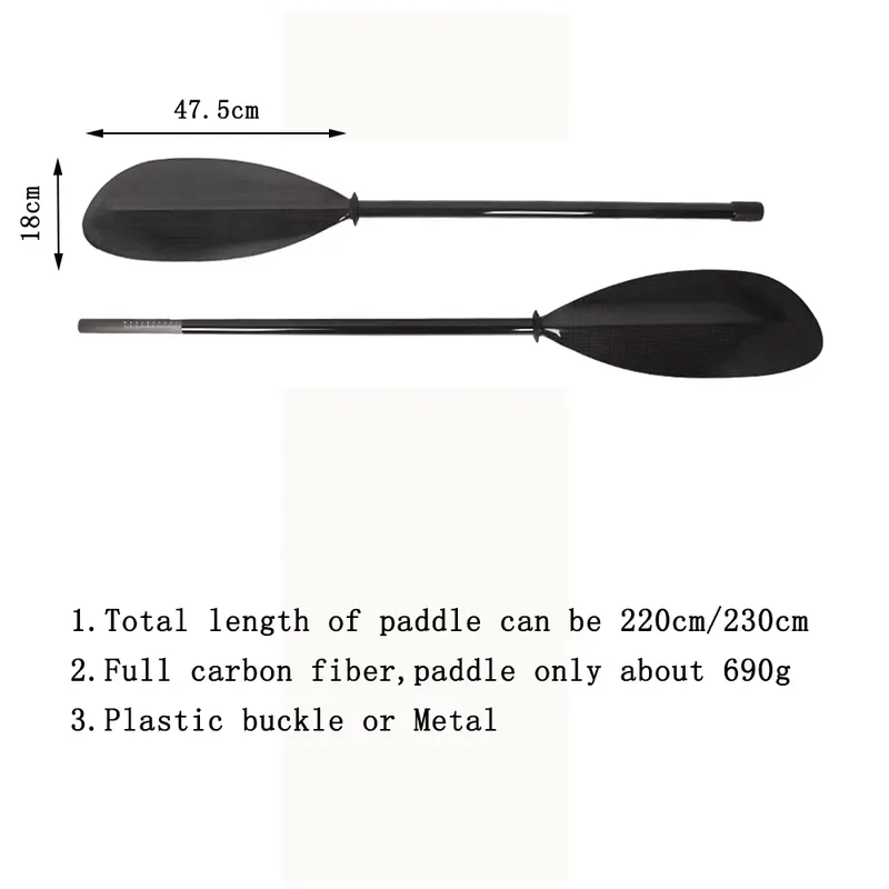 Fabricação de 2 peças de remo  - Kayak Paddle Carbon Fiber 2 Piece avaliação e preço