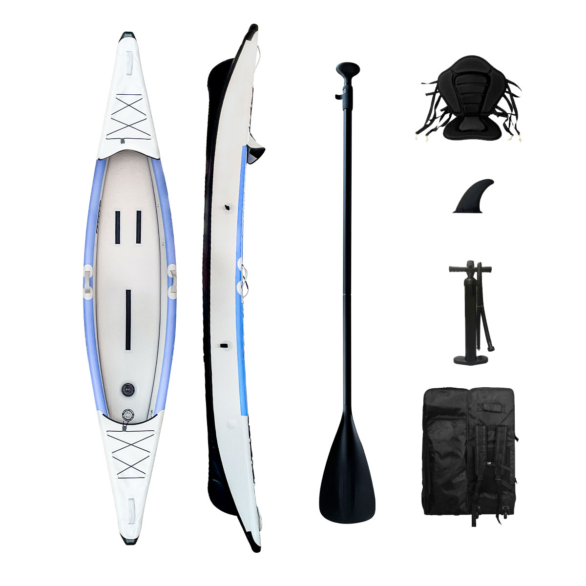 Caiaque Inflável de Pesca Dobr - Inflatable Kayak 2 Person Drop Stitch avaliação e preço