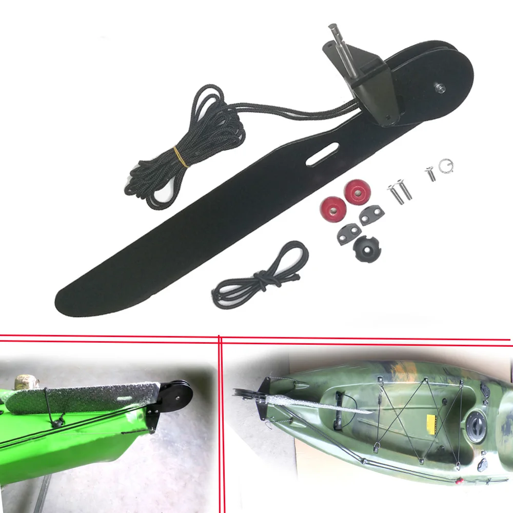 Liga de alumínio watercraft ra - Kayak Rudder Kit Foot Control System avaliação e preço