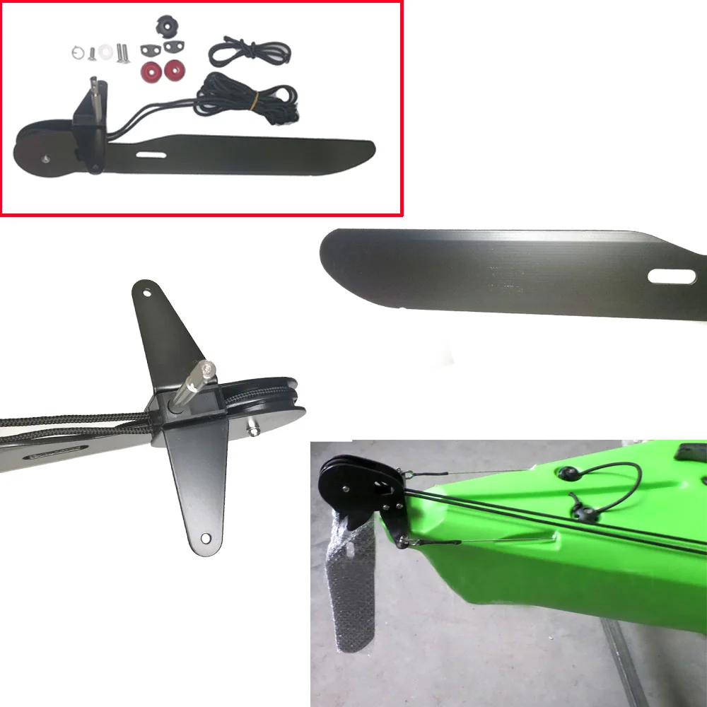 Liga de alumínio watercraft ra - Kayak Rudder Kit Foot Control System avaliação e preço