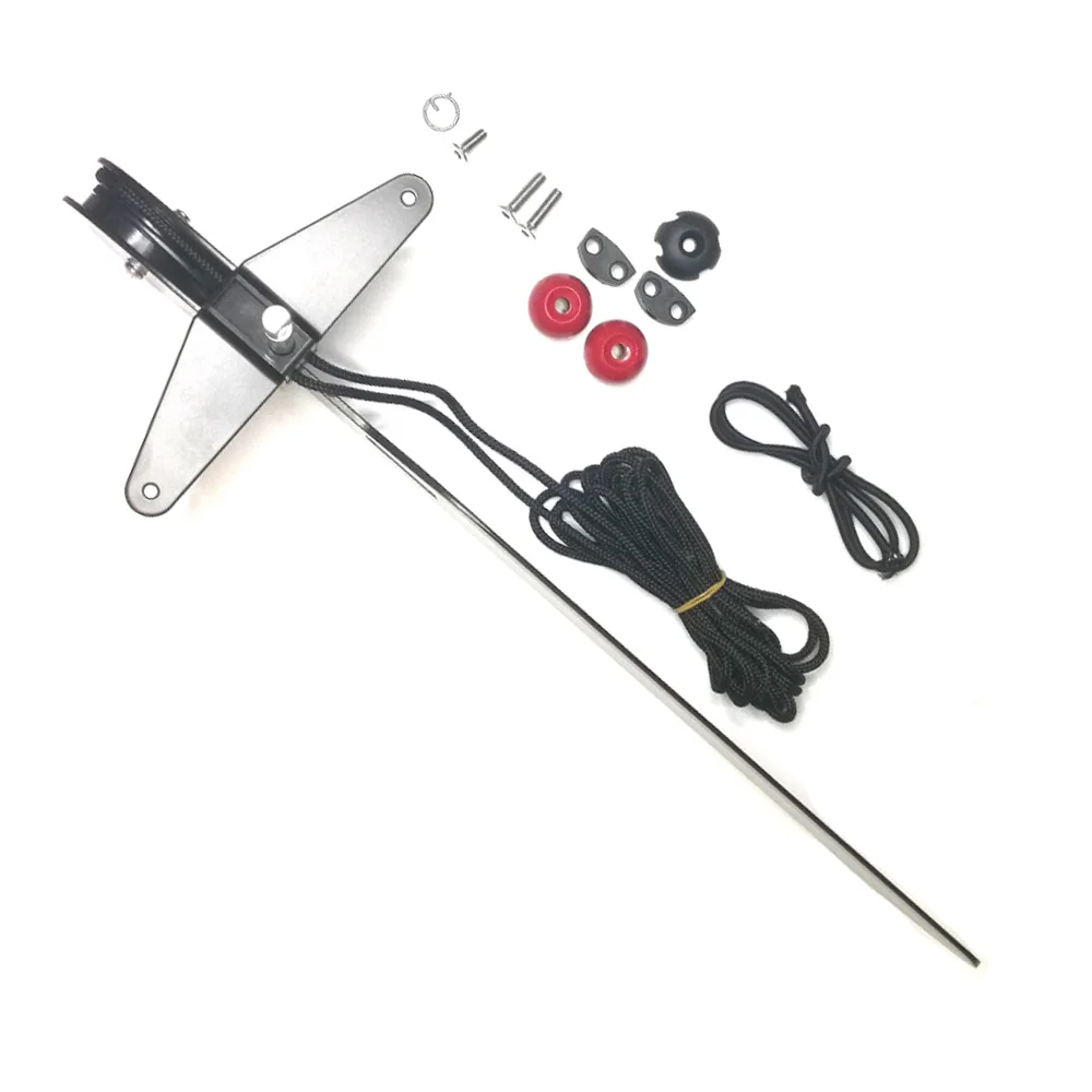 Liga de alumínio watercraft ra - Kayak Rudder Kit Foot Control System avaliação e preço