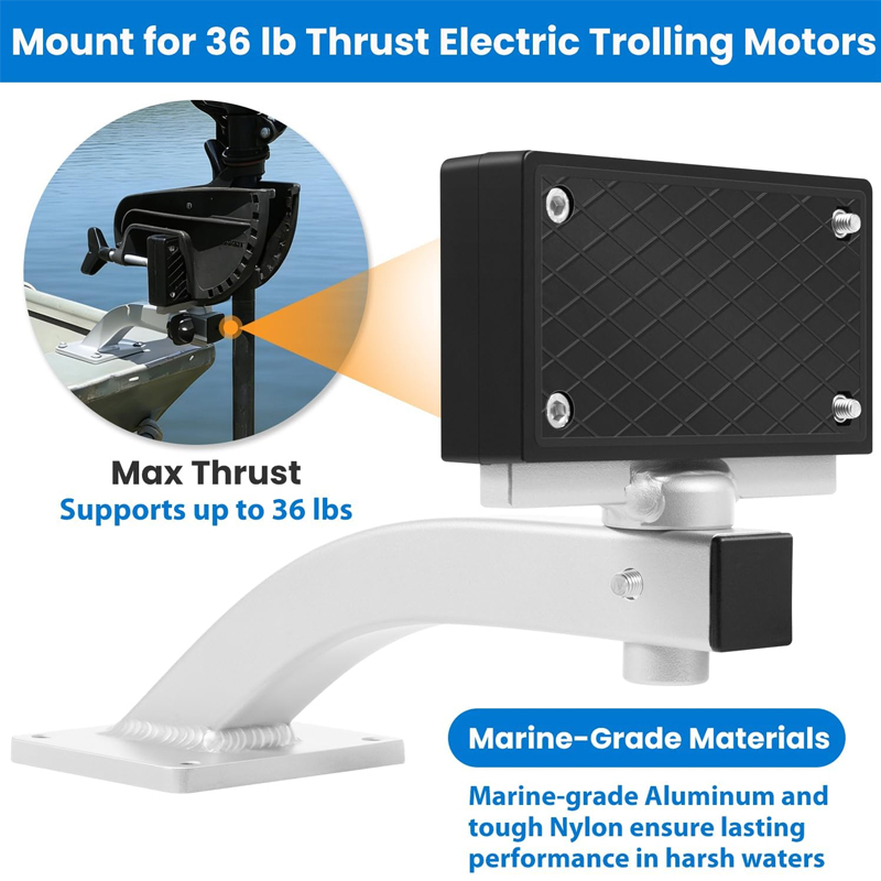 Suporte Ajustável de 90 Graus  - Electric Trolling Motor Kayak Mount avaliação e preço
