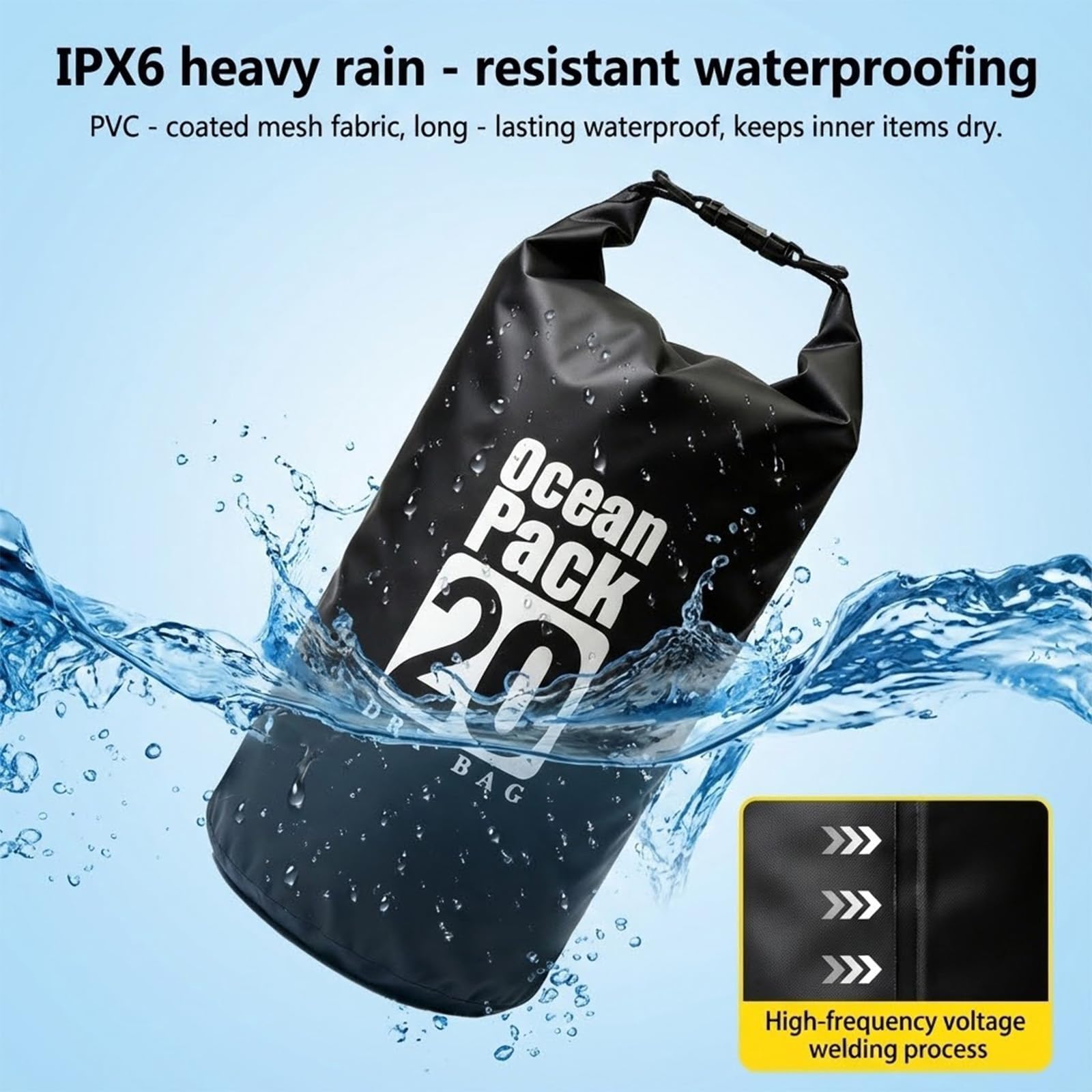 Bolsa Impermeável para Natação - Dry Bag Backpack 30L Waterproof avaliação e preço