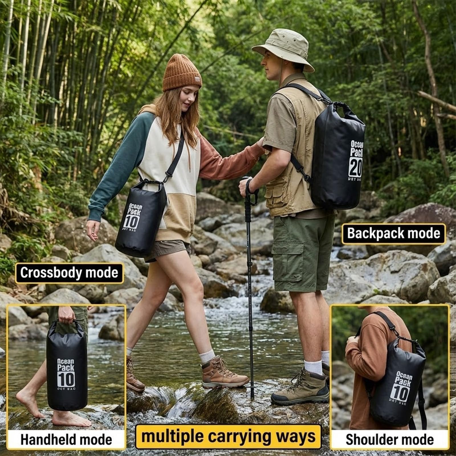 Bolsa Impermeável para Natação - Dry Bag Backpack 30L Waterproof avaliação e preço
