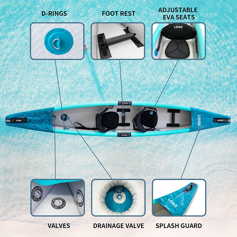 Caiaque Inflável Drop Stitch p - Inflatable Kayak 2 Person Drop Stitch avaliação e preço