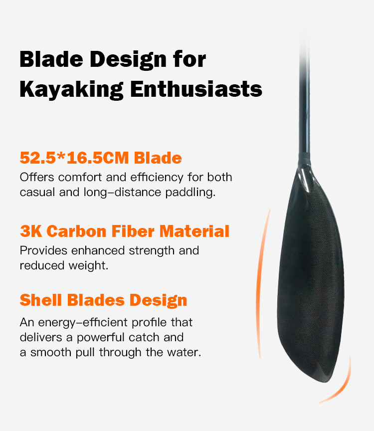 Remo de Caiaque em Fibra de Ca - Kayak Paddle Carbon Fiber 2 Piece avaliação e preço