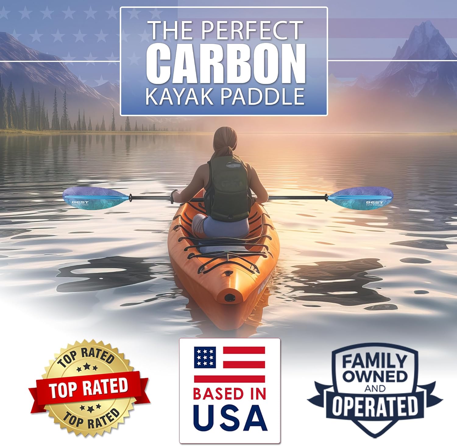 Remo de Caiaque em Fibra de Ca - Kayak Paddle Carbon Fiber 2 Piece avaliação e preço