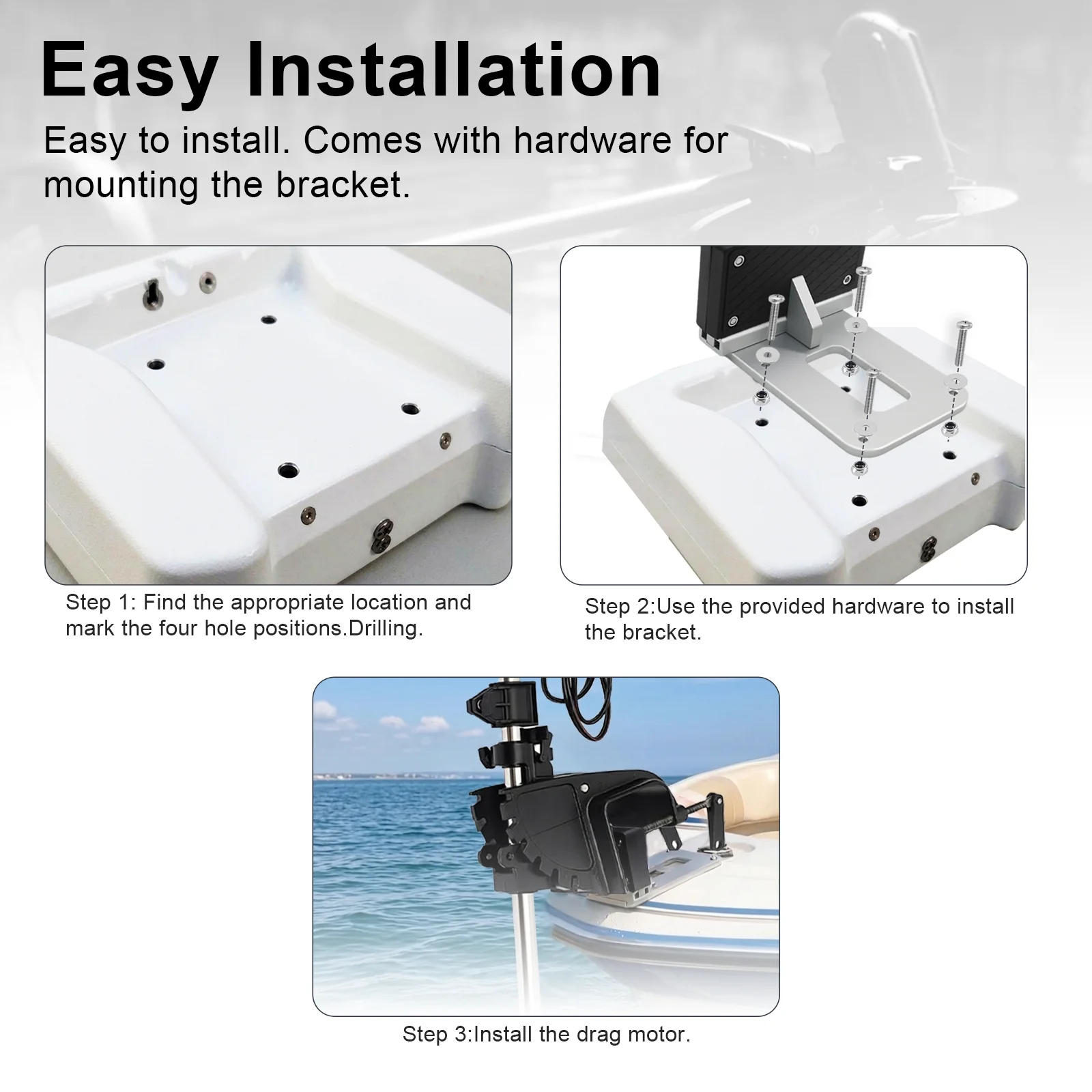 Suporte universal para motor d - Electric Trolling Motor Kayak Mount avaliação e preço