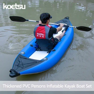KOETSU 1-2 pessoas inflável pv - Inflatable Kayak 2 Person Drop Stitch avaliação e preço