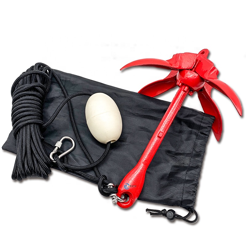 Âncora Dobrável de Aço Carbono - Kayak Anchor Kit Folding 1.5Kg avaliação e preço
