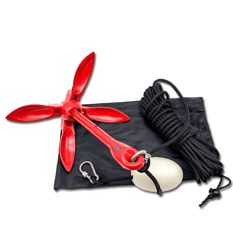 Âncora Dobrável de Aço Carbono - Kayak Anchor Kit Folding 1.5Kg avaliação e preço