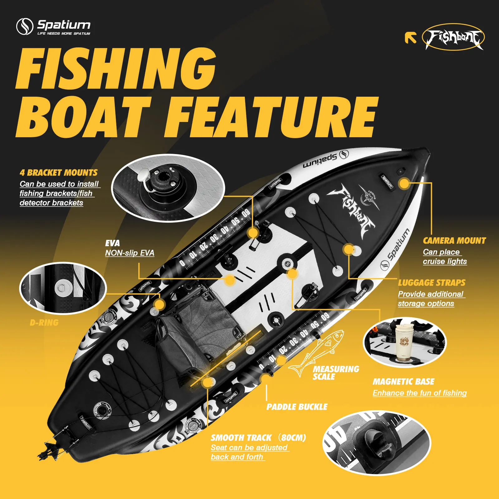 Caiaque de pesca insuflável, s - Drop Stitch Touring Kayak 1 Person avaliação e preço
