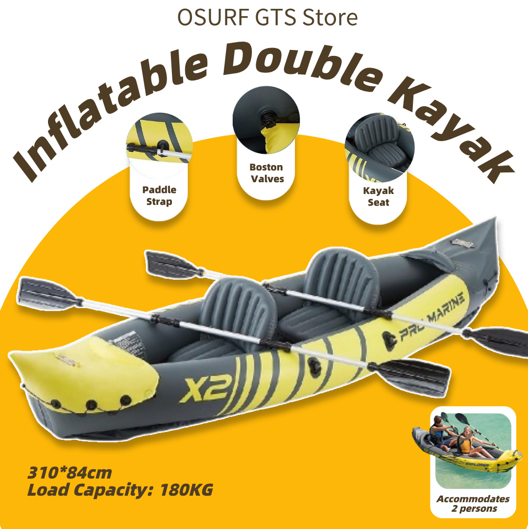 Bote Inflável Duplo para Caiaq - Inflatable Kayak 2 Person Drop Stitch avaliação e preço